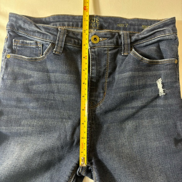 True Craft High Rise Skinny Jeans Slightly Distressed Blue Denim Pants Size 7 - Picture 12 of 15